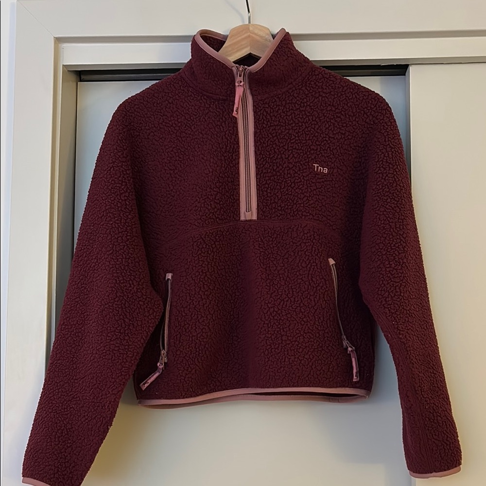 Tna Maroon Fleece Jacket
